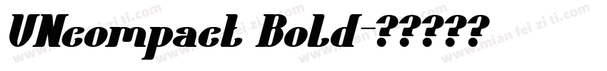 VNcompact Bold字体转换